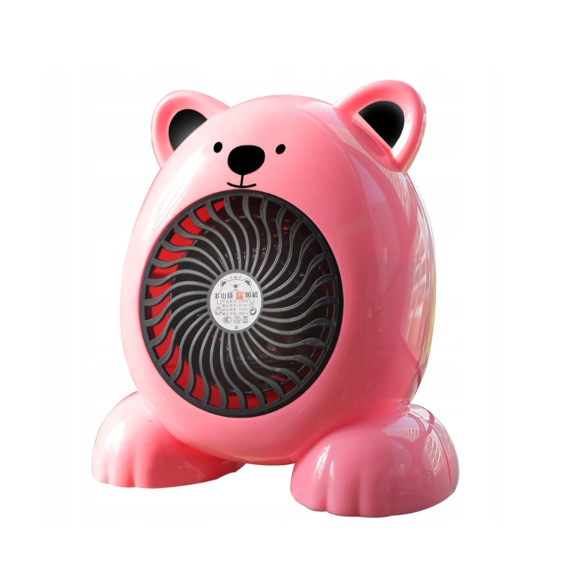 Šildytuvas - rožinis meškiukas 400W USB